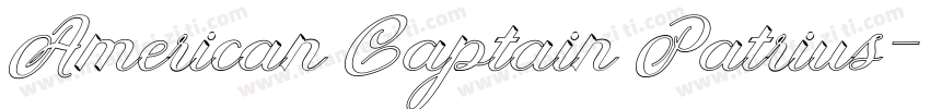 American Captain Patrius字体转换